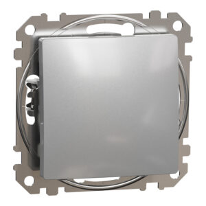 Вимикач 1-клавішний внутрішній "Sedna Design" Алюміній