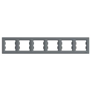 Рамка 6-ти кратна "ASFORA" сталь (C2)