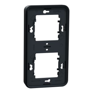 Рамка 2-х кратна вертикальна IP55 "MUREVA S" чорна (C3)