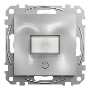 Датчик руху з кнопкою "Sedna Design" Алюміній