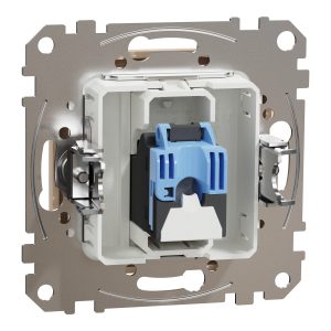Розетка 1-а комп’ютерна, категорія  6 UTP SEDNA Design & Elements бежева