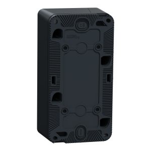 Коробка для зовнішнього монтажу 2-на вертикальна IP55 "MUREVA S" чорна (C3)