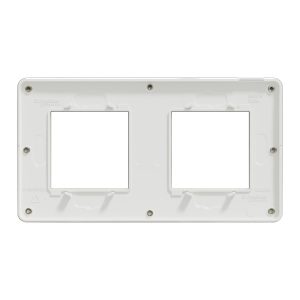 Рамка 2-постова Матова бронза/білий