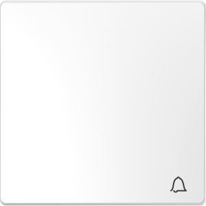 Накладка 1-клавішного вимикача"Дзвінок" SysD білий лотос