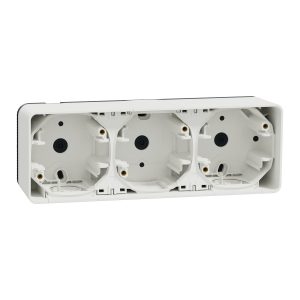 Коробка для зовнішнього монтажу 3-на IP55 "MUREVA S" біла (C3)
