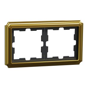 Рамка 2-х постова D-Atique, золото 24к