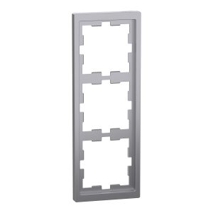 Рамка 3-х кратна "D-Life" нержавіюча сталь