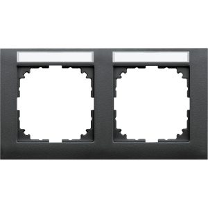 Рамка 2-постова під монтаж горизонтальна M-Pure SysM aнтрацит