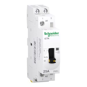 Контактор 25 A 250V 2NO Acti9 iCTK ручне керування SCHNEIDER ELECTRIC