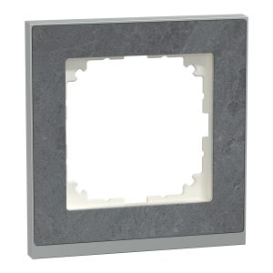 Рамка 1-а кратна "M-pure" камінь/алюміній, полікарбонат