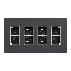 Блок unica system + відкритого встановлення 4х2 антрацит (C3)