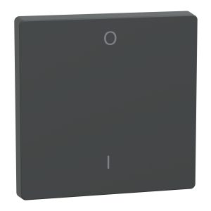 Клавіша вимикача 1-клавішна з полем для символів o/i "D-Life" антрацит