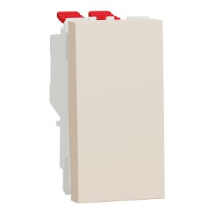 Вимикач 1-клавішний внутрішній. перехресний 1 мод. "UNICA NEW" слонова кістка,  (C2)