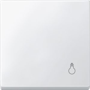 Накладка 1-клавішного вимикача "Світло" SysM полірований білий