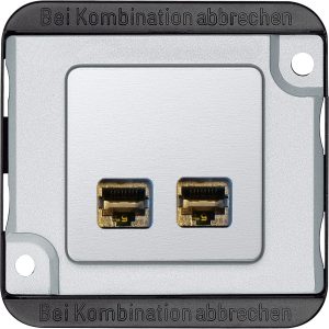 Розетка Actassi 2хRJ45 Cat6A STP Panzer