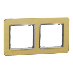 Рамка 2-а кратна "Sedna Elements" Матове золото