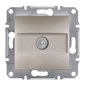 Розетка ТV кінцева внутрішня "ASFORA" бронза (C1)