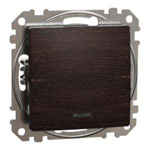 Вимикач 1-кл. внутр. прох. з підсв. "Sedna Elements" Венге(знято з в-ва)