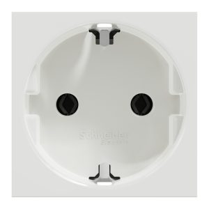 Розетка з заземленням з шторками 16а гвинтовий затиск біла (C3)
