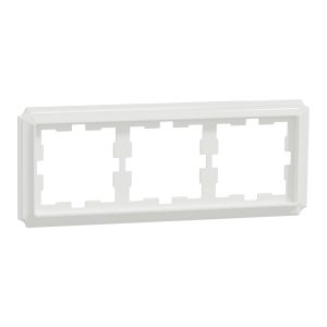 Рамка 3-х постова D-Atique, білий лотос