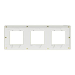 Рамка 3-постова. Матове золото/білий