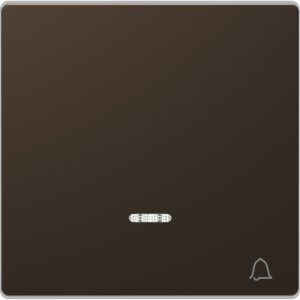 Клавіша вимикача 1-клавішного світлодіодного дзвінкового "D-Life" мокко