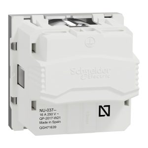 Розетка з заземленням з шторками16а гвинтовий затиск алюміній (C3)