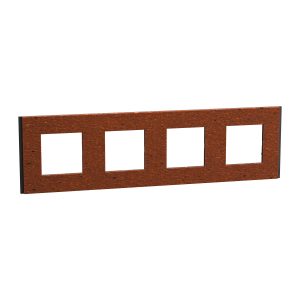 Рамка 4-х кратна Unica Deco Material, теракотовий