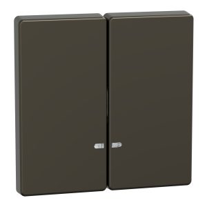 Клавіша вимикача 2-клавішна. для led "D-Life" мокко