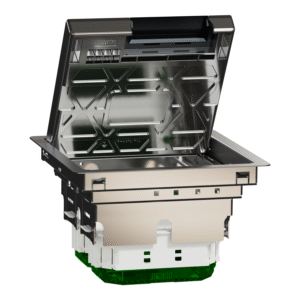 Підлоговий лючок, металевий, 4 модулі (M), Unica System+