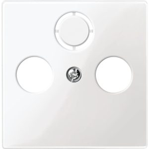 Панель розетки TV-R/SAT білий блиск ТП "System M" (C2)