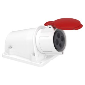 Розетка 124 стаціонарна 3Р+PЕ 32А 380В IP44 C3)