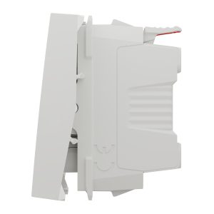 Вимикач 1-клавішний кнопковий з підсвіткою, схема 1а 10а, 2 м білий (C3)