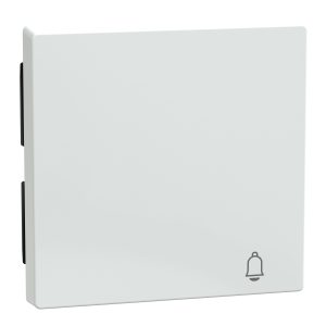 Накладка 1-клавішного вимикача "Дзвінок" SysM антрацитово-білий, глянцева