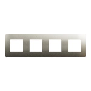 Рамка 4-постова. Матова бронза/білий