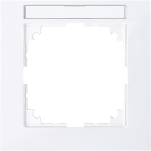 Рамка 1-постова під монтаж M-Pure SysM активний білий глянцевий