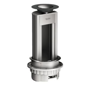 Блок розетко видвижний на 4 модулі  45х45 "OptiLine 45"  алюмінієвий, пустий (C3)