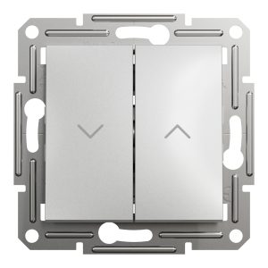 Вимикач жалюзі внутрішній. "ASFORA" алюміній (C3)