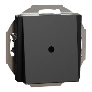 Цент.плата з кабельним отвором, Merten System M, матовий чорний