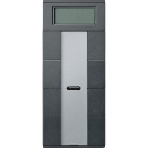 Терморегулятор кімнатний з дисплеєм 4- кнопки, антрацитовий "System M" (C3)