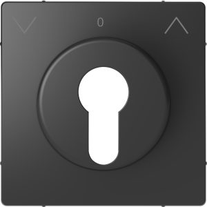 Накладка вимикача жалюзі з замком циліндричного типу, SysD aнтрацит