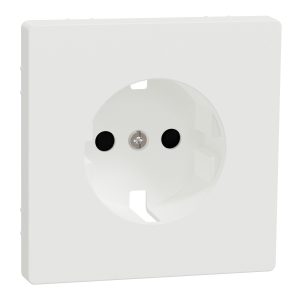 Накладка розетки із заземленням  SysD матова біла