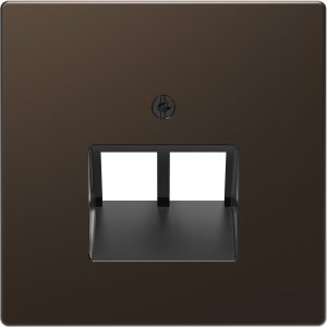 Панель розетки комп’ютерної подвійної RJ-45 внутрішня. "D-Life" мокко