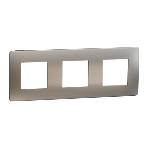 Рамка 3-постова. Матовий хром/антрацит