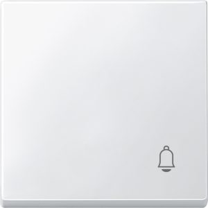 Накладка 1-клавішного вимикача "Дзвінок" SysM полірований білий