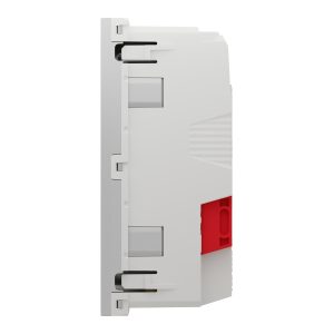 Розетка 2-а з заземлювальним контактом, внутрішня, 45° "UNICA NEW" алюміній (C3)