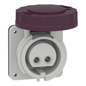 Розетка панельного монтажу, пряма 16a 2p 20/25в (C3)