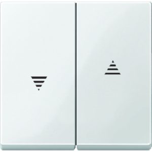 Клавіша вимикача 1-клавішна для рольставнів, поле біле "System M" (C3)