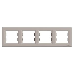 Рамка 4-х кратна "ASFORA" бронза (C1)