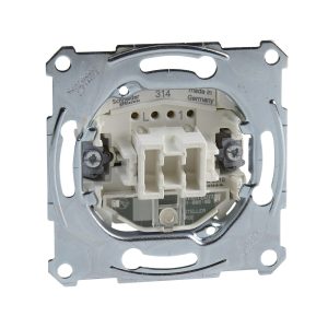 Механізм вимикача 1-клавішного універсального внутрішнього прохідного з індикатором "Merten" (C3)